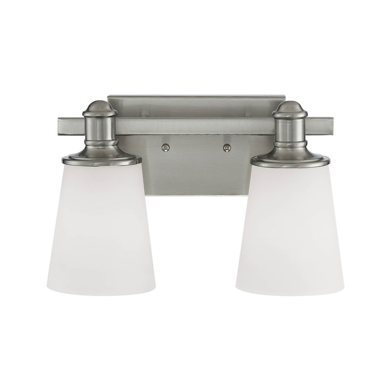 Beckville 2 - Light Dimmable Vanity Light, Satin Nickel