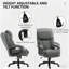 Chaise de bureau avec rembourrage moelleux et pivotant lisse