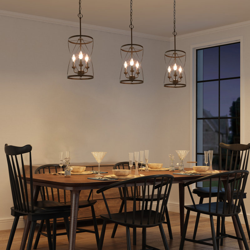 Luminaire suspendu géométrique à 3 lumières Ifill