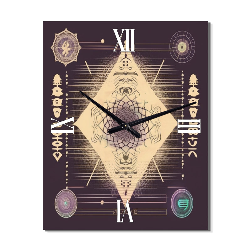 Spirit Invocation Vintage Mandala I - Christianism Vintage Wall Clock, Medium