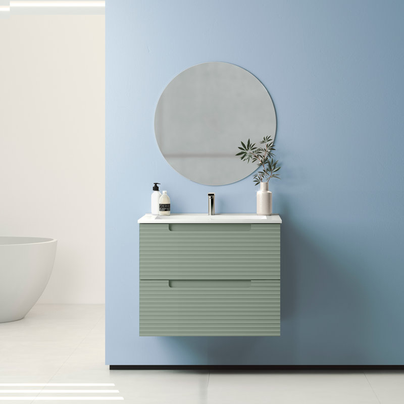 Ensemble de meuble-lavabo simple 24 po, Vert sauge