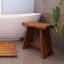 Banc de douche en teck de 15,7 po Massaro