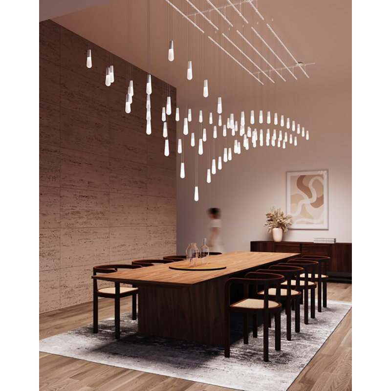 Suspenders® 40 - Light LED Chandelier, Satin White