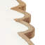 Holiday Serveware 14" MANGO WOOD W/ ENAMEL WHITE CHRISTMAS TREE