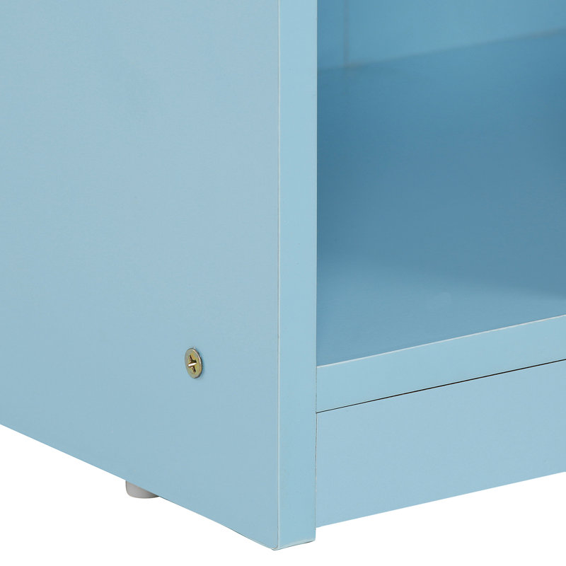 Barhorst 100.3cm H x 55.2cm W Standard Bookcase, Light Blue