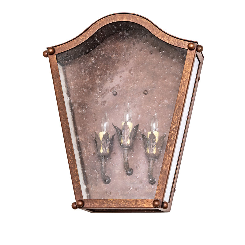 14" Wide Austin 3 Light Wall Sconce, 16.5" H x 14" W x 6" D