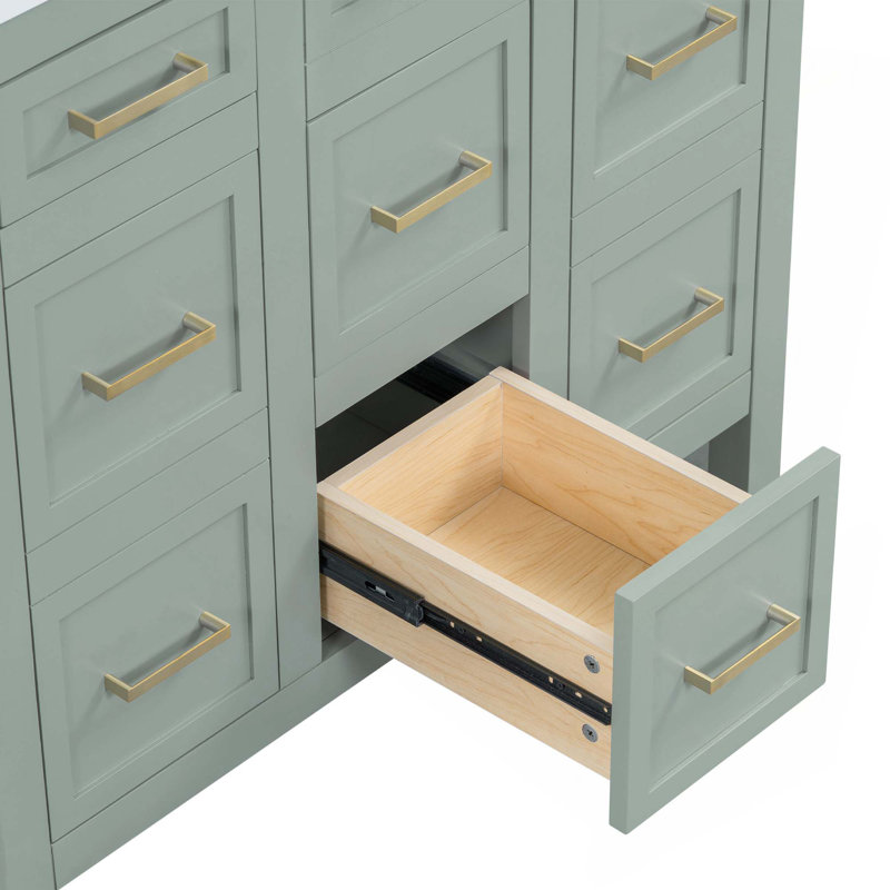 36" Bathroom Vanity,only Base, Green