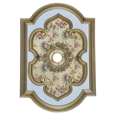 Antique Frame Tulip Centre Ceiling Medallion