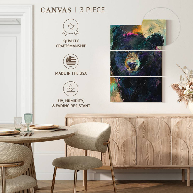Brampt A Black Bear, 38" H x 24" W