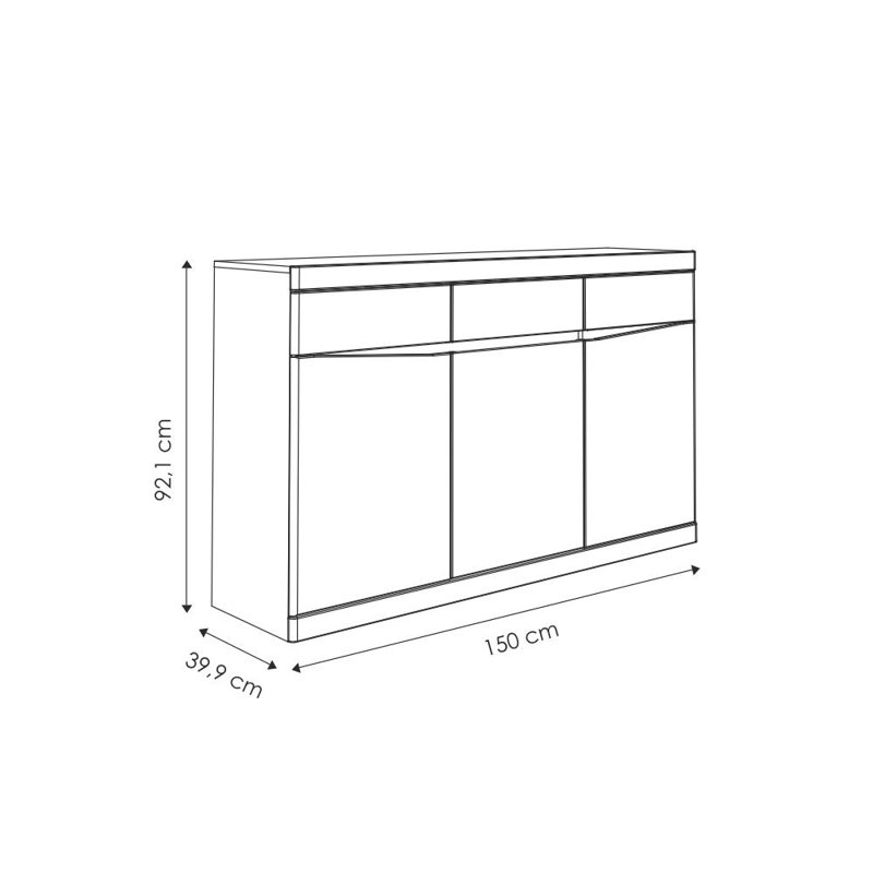 Aryanna 150cm Sideboard