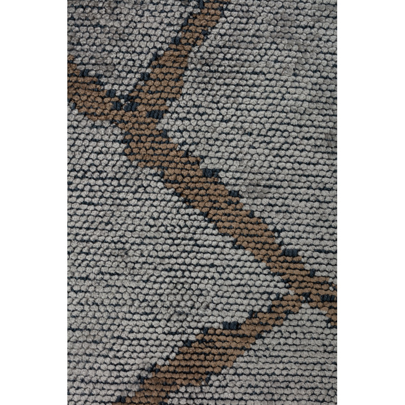 Rapture Gray/Brown Abstract Luxury Area Rug, Rectangle 7'10" x 9'10"