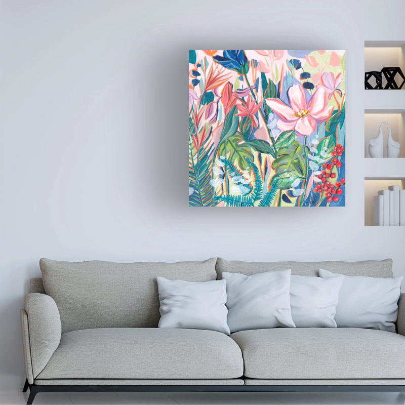 Tropical Fest II sur toile, H 24 po x l 24 po x P 2 po