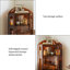 Armoire de rangement en coin 45,67 po