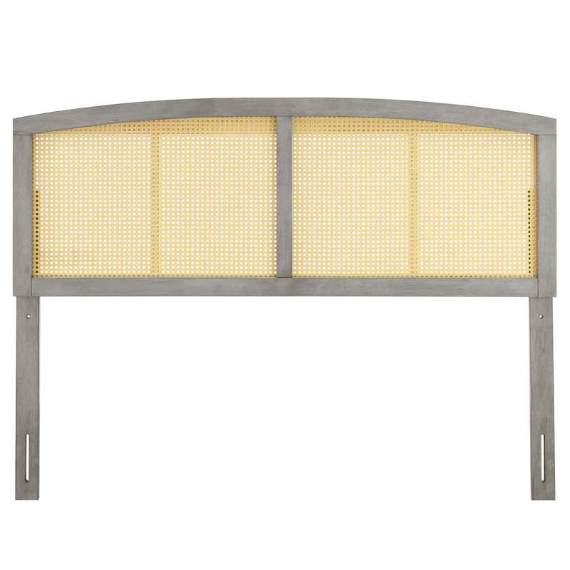 Tête de lit Halcyon Cane, gris, Grand