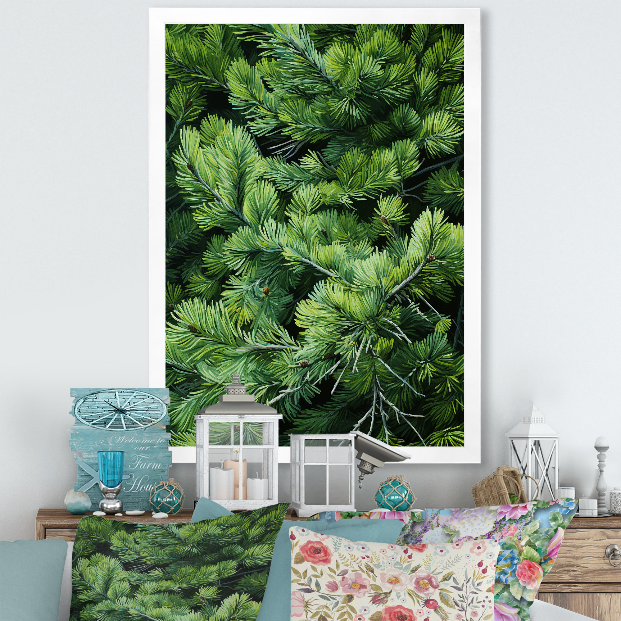 Winston Porter Pine Purity In Forest - Tree Pine Canvas Art Print ...