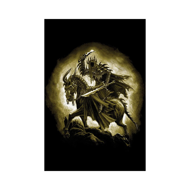 The Black Rider 1 Piece Wall Art on Canvas, 20.32 cm H x 30.48 cm W, Wrapped Canvas