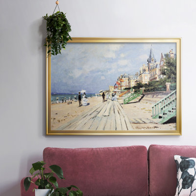 " Beach At Trouville " by Claude Monet