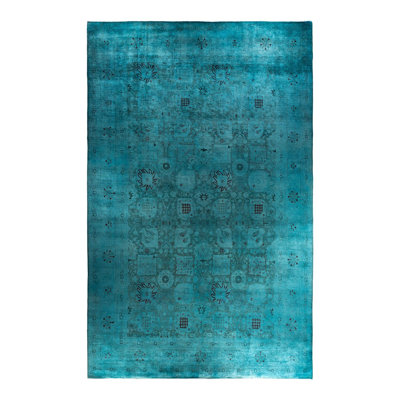 Kiyomi One-of-a-Kind 11' 10" X 18' 10" New Age Wool Area Rug Blue