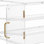 Vitrine de boulangerie, vitrine à pâtisserie commerciale à 2 niveaux, boîte à pain en acrylique transparent pour la cuisine, armoire à gâteaux avec porte arrière magnétique pour beignet à dessert, 20,7 po x 15,7 po x 12 po