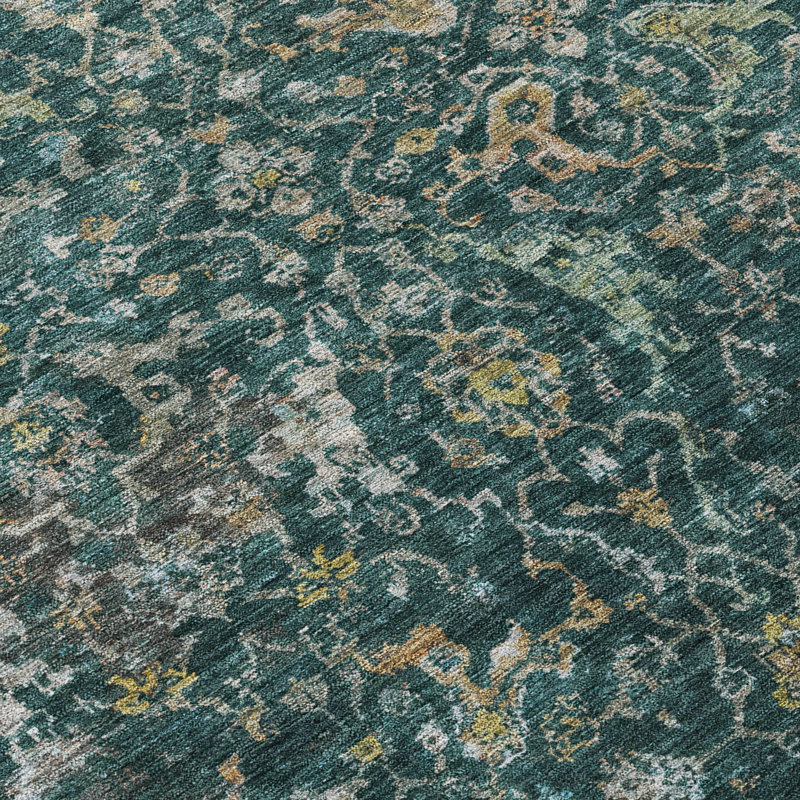 Machine Washable Indoor/Outdoor Jadiel ACN2359 Traditional Rug, Rectangle 3' x 5'
