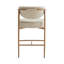 Tabouret de comptoir rembourré avec structure en métal-118574582
