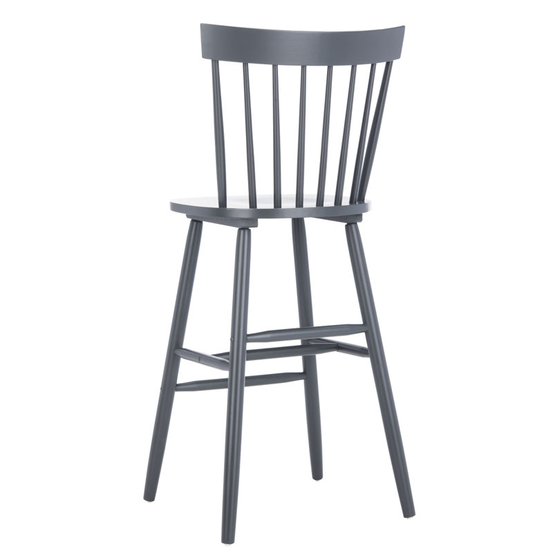 Solid Wood Counter Stool, Grey, Bar Stool (73.7cm Seat Height)
