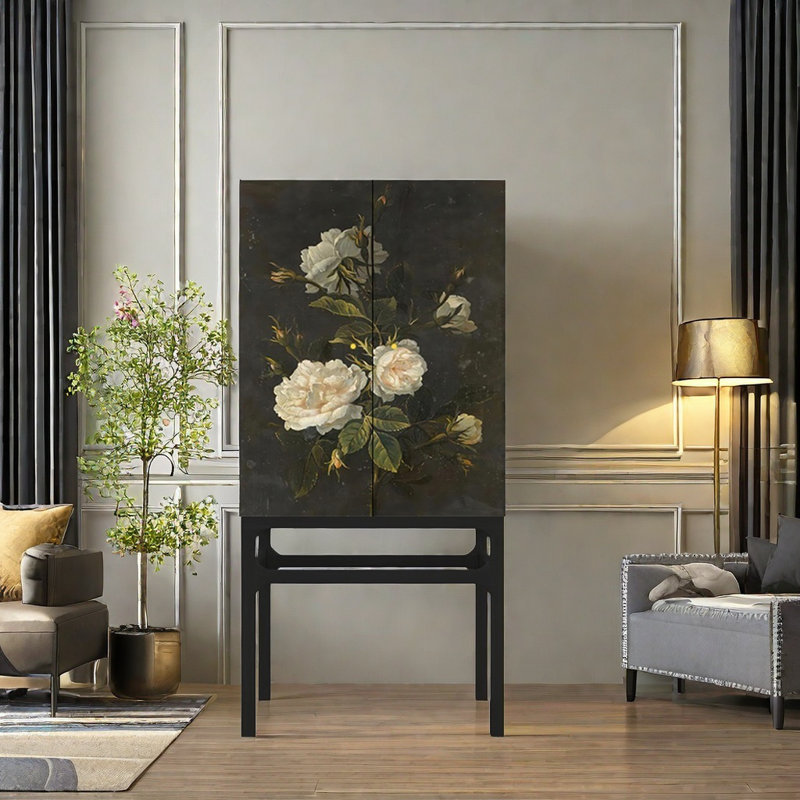 French Style Retro Romantic Bookcase