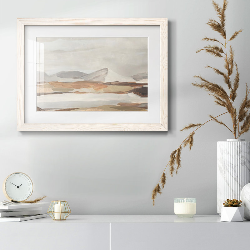 Dusky Mountain II, H 14 po x l 20 po x P 1,5 po, Blanc