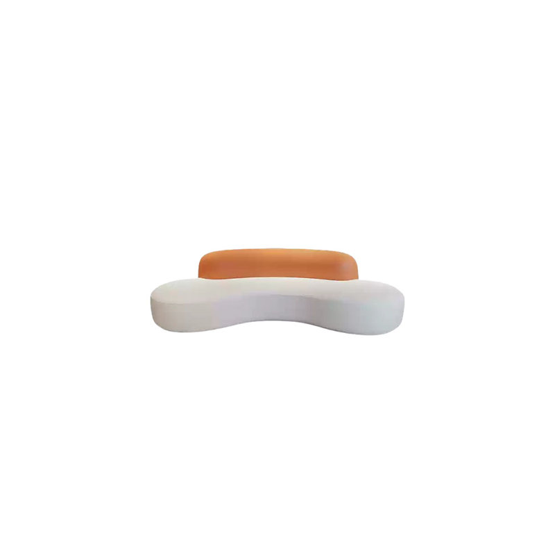Semi-circle light luxury arc sofa, 3, 27.56" H x 78.74" W x 32.68" D