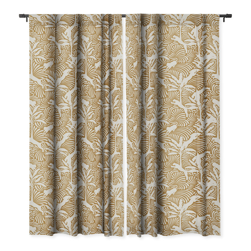 Yanesha Blackout Curtain Single Panel, 50" W x 84" L