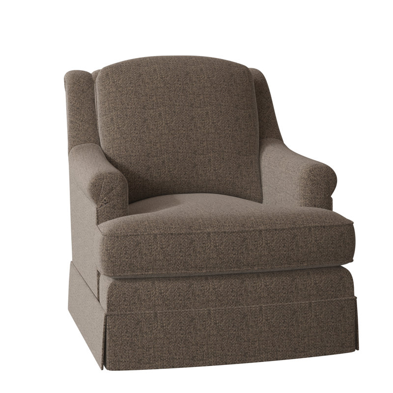 Milan 35.5" Wide Armchair, 9953 Mink, Stationary