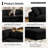 Comfy Boneless L Shaped Sectional Modular Cloud Sofa with Ottoman, Oversized Compression Deep Seat Couch, 3 Seater Living Room Set-910451957
