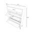 Armoire de rangement pour chaussures peu encombrante avec tiroirs et tiroirs en métal pour une organisation optimale-983245414