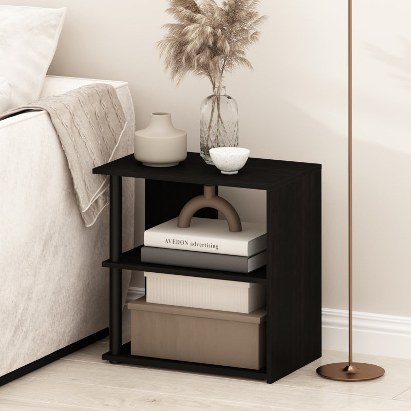 Crismatt End Table, Espresso/Black