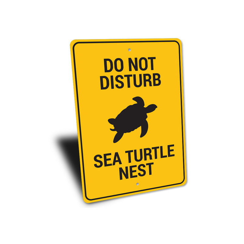 Signe de nid de tortue de mer, H 18 po x l 12 po x P 0,06 po