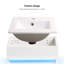 Meuble-lavabo de salle de bain 16 po, mural, blanc, moderne, espace de rangement généreux pour les petits espaces, meuble-lavabo monté avec générateur de détection de radars, avec lavabo, couleur blanche, beauté, grande baignoire, ensemble