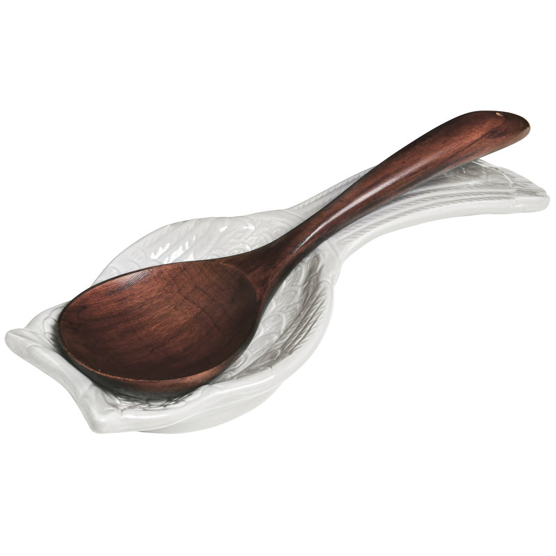 Ceramic / Porcelain Novelty Spoon Rest, White