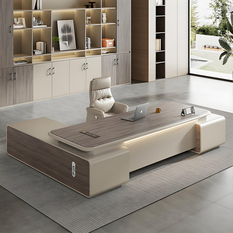 Bureau double 94,49 po Modern, H 29,53 po x l 94,49 po x P 70,87 po