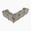 Canapé modulaire moderne et contemporain de 110,5 po Snyder-1150809258