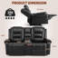 Causeuse inclinable en cuir de polyuréthane de 70,47 po avec fauteuil à massage chauffant avec porte-gobelets et boîte de rangement Red Barrel Studio®-1457497593