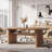 63-inch Large Oval Solid Wood Desk