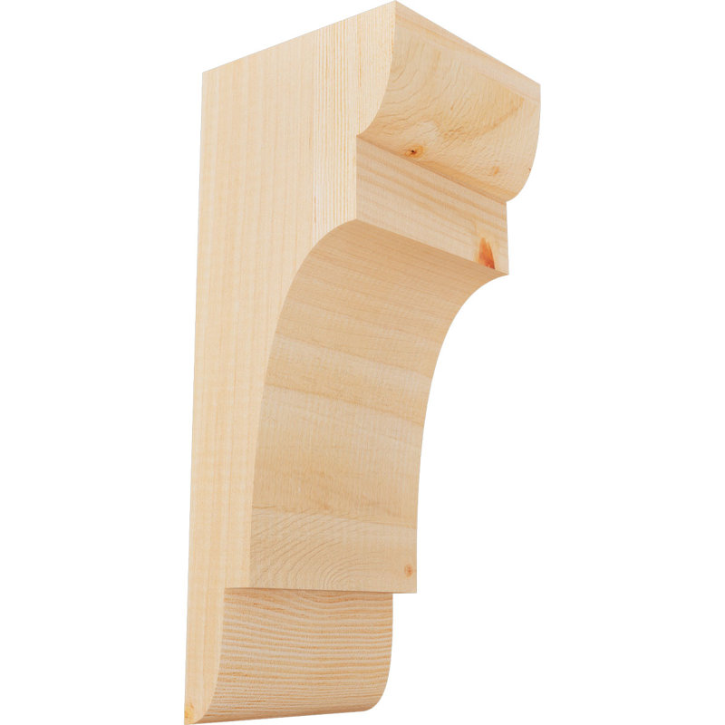 New Brighton Corbel, H 14 po x l 5,5 po x P 6 po, Sapin de Douglas, Lisse