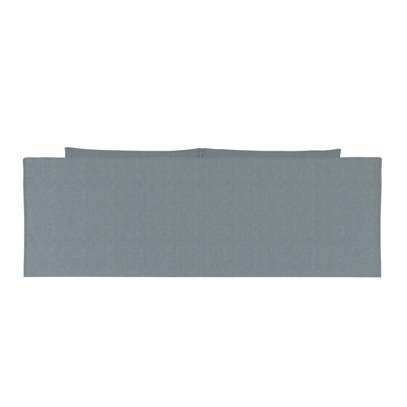 Mulberry Square Track-Arm Daybed with Flange Seam, Vintage Leather Pumice, Dark Brown
