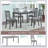 Dining Rectangular Table set for 4,Kitchen Dining Table for Small Space
