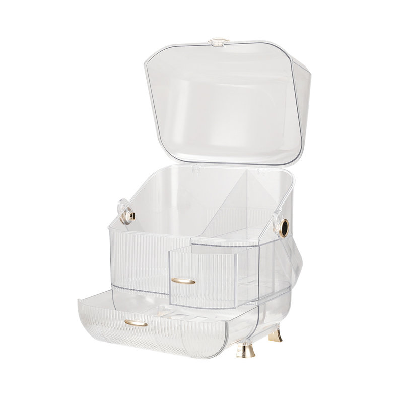 Hainesburg Plastic Makeup Organiser, Transparent