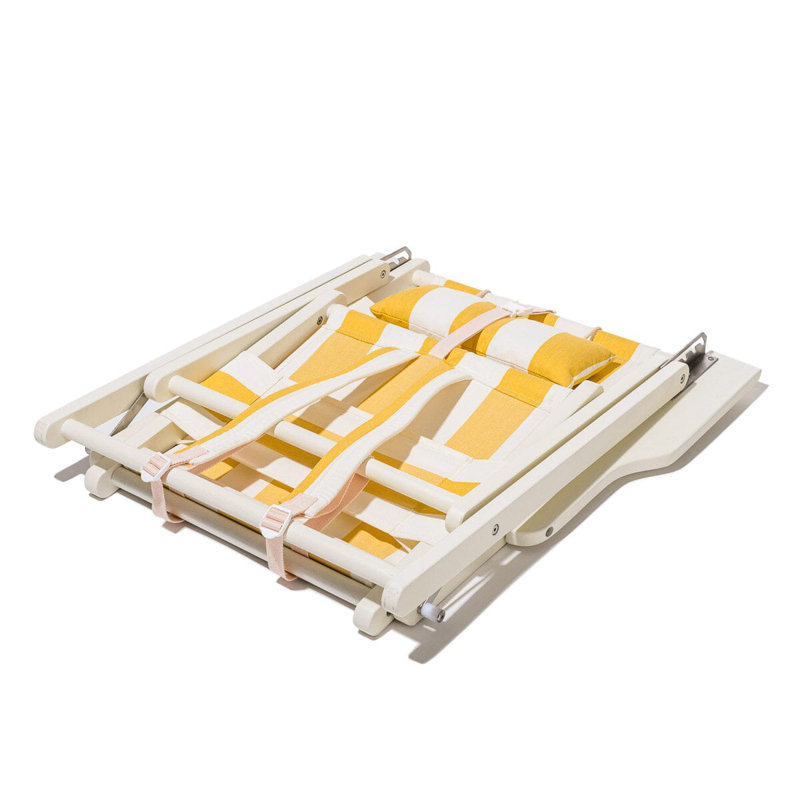 Chaise Tommy, Jaune / Blanc