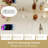 Compact Vanity Desk Set with 3-Color Lighted Mirror and Power Outlets