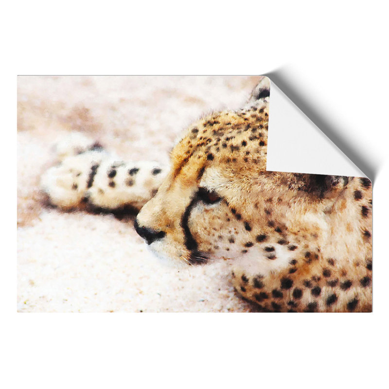 Cheetah Painting - Frameless Print, 42cm H x 59cm W x 0.1cm D