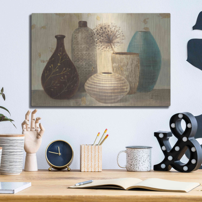 Latitude Run® «Vessel Still Life II» par Albena Hristova, art mural en métal, H 12 po x l 16 po
