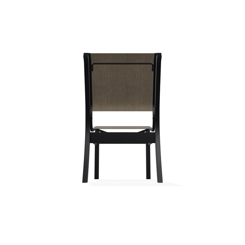 Leeward Outdoor Dining Chair, Black, Kora